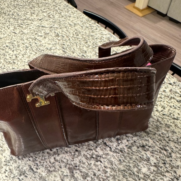 Tory Burch Brown Leather Tote - Picture 4 of 5